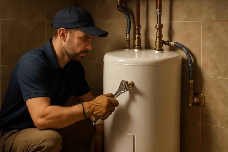 water heater installation service in comfort tx