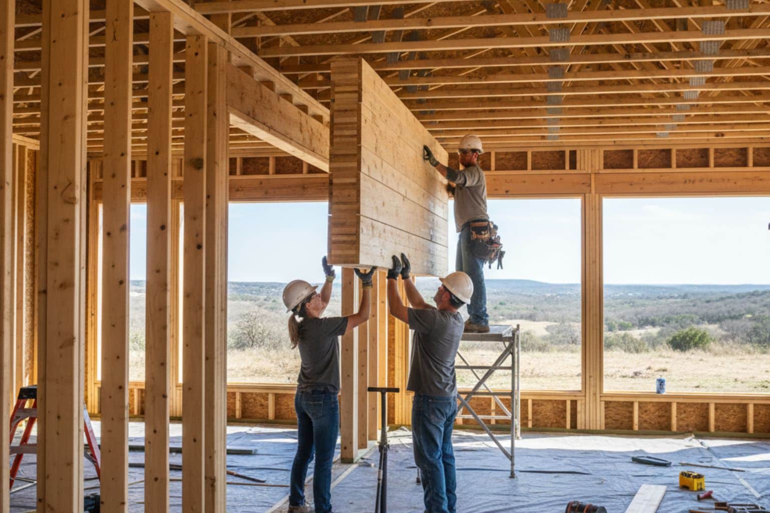 Framing Carpentry Contractor In Johnson City TX Beam LVL Installation Contractor in Johnson City TX