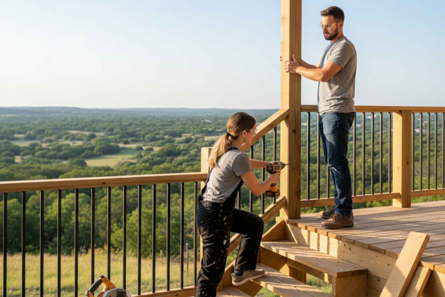 Deck Stair Railing Installer in Johnson City TX