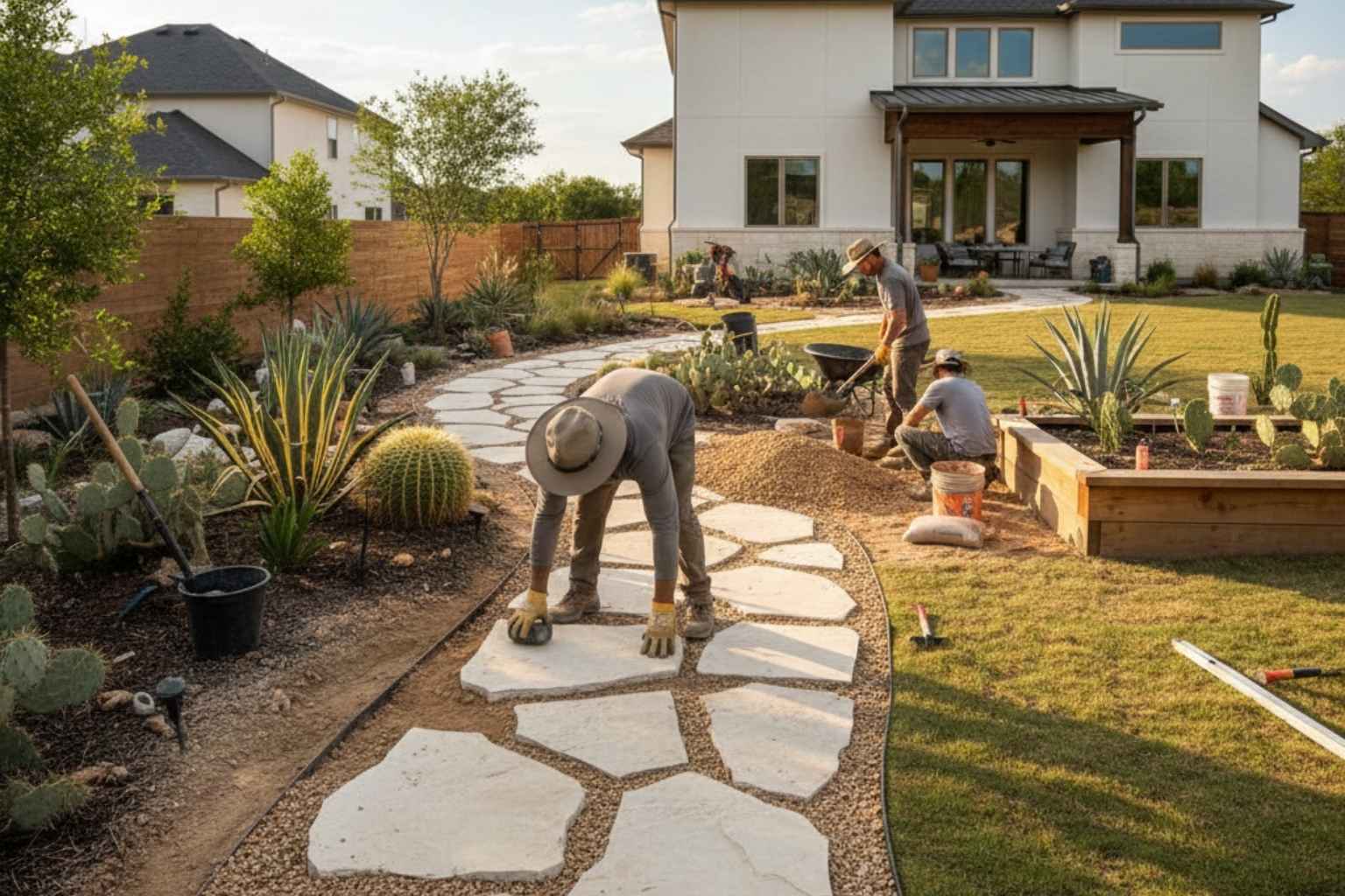 Path Walkway Contractor In Blanco TX Garden Path Installation Service In Blanco TX