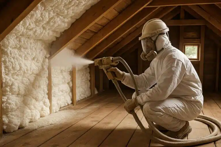 attic spray foam installer in waring tx