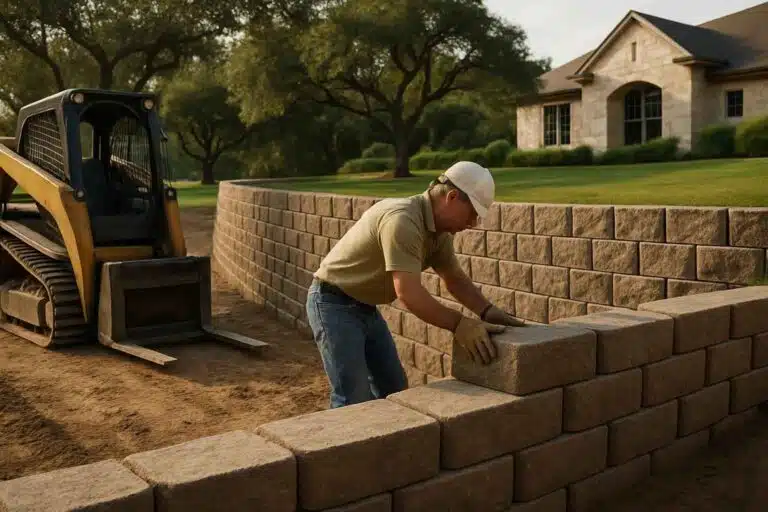Retaining Wall Contractor In Blanco TX block retaining wall builder in blanco tx
