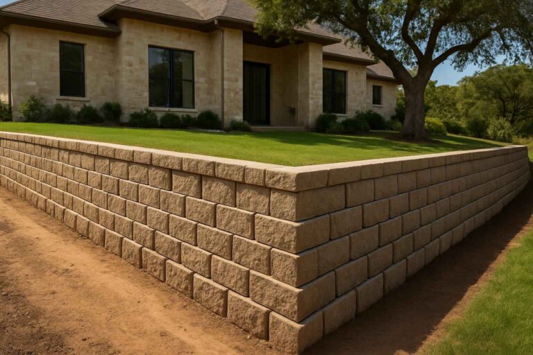 block retaining wall builder in johnson city tx