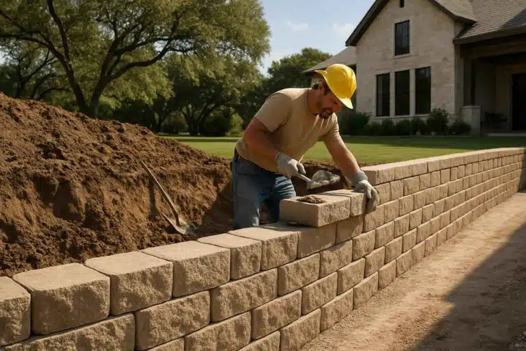 Retaining Wall Contractor In Waring TX block retaining wall builder in waring tx