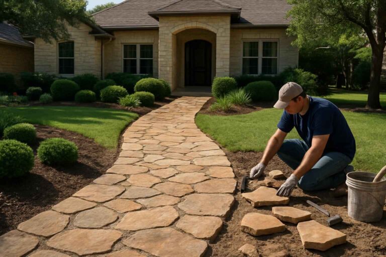 flagstone walkway installer in camp verde tx