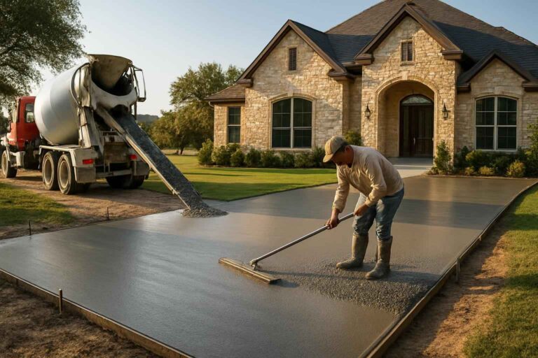 new driveway pour service in blanco tx