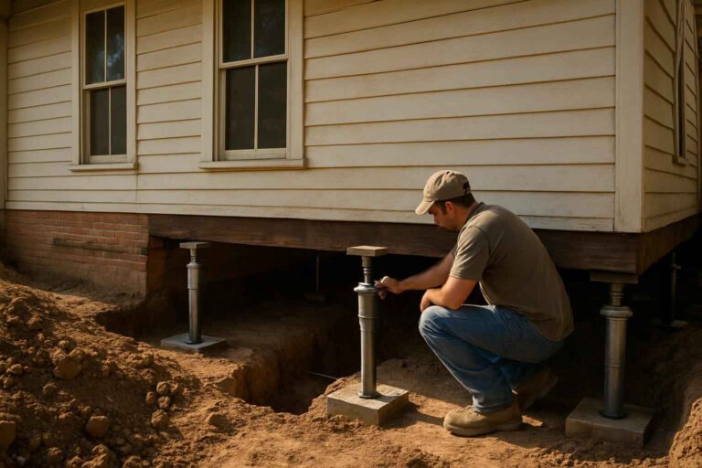 pier beam repair service in waring tx