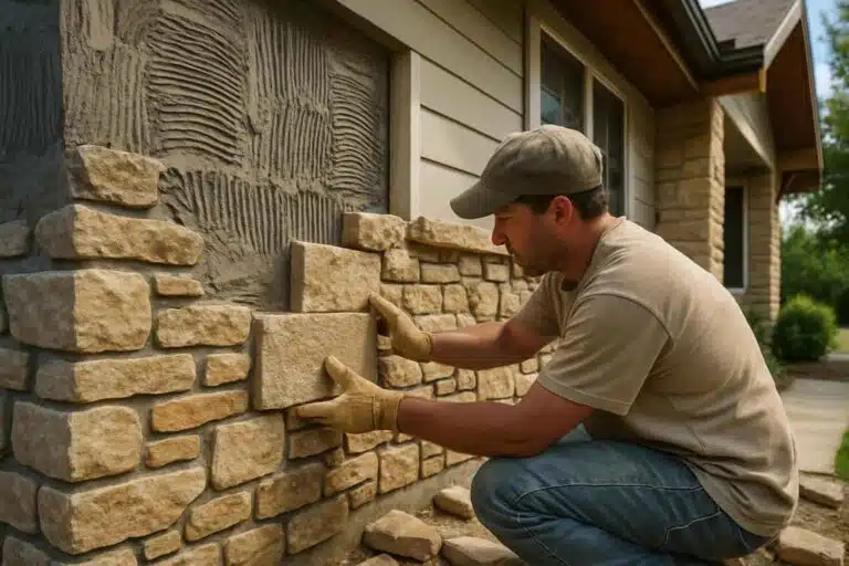 stone veneer installation service in center point tx