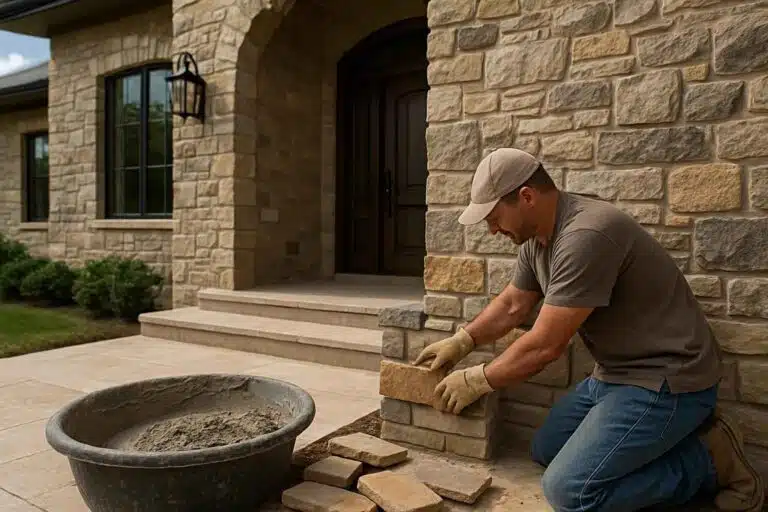 stone veneer installation service in sisterdale tx
