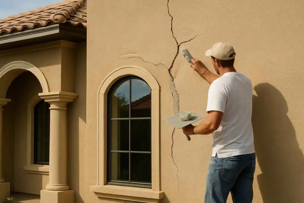 stucco crack repair service in camp verde tx