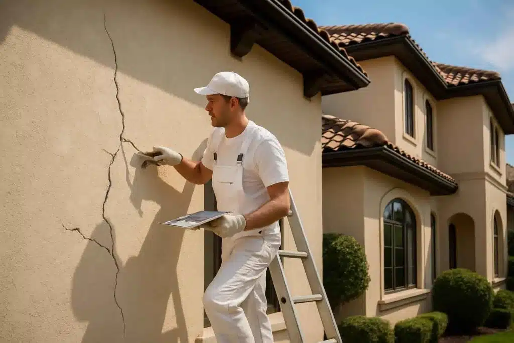 stucco crack repair service in ingram tx