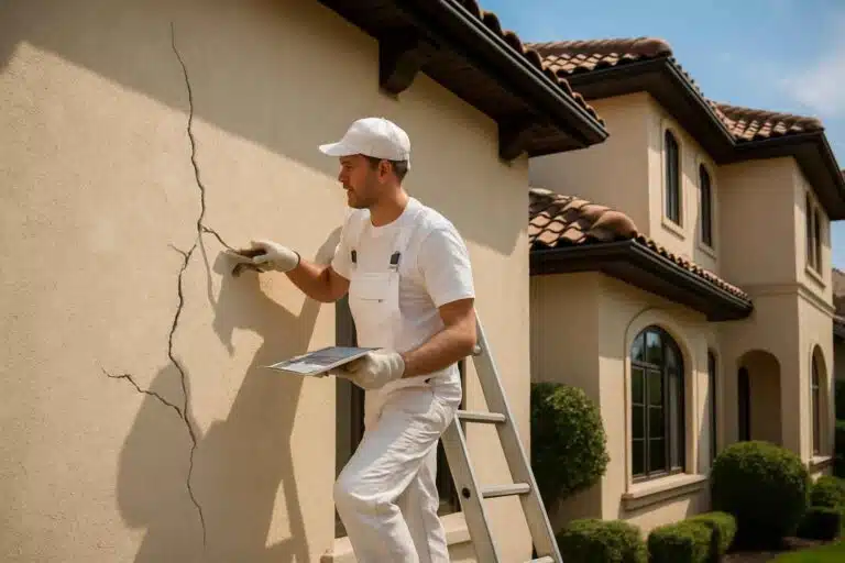 stucco crack repair service in ingram tx