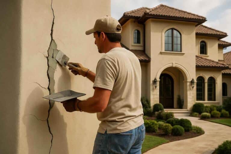 stucco crack repair service in johnson city tx