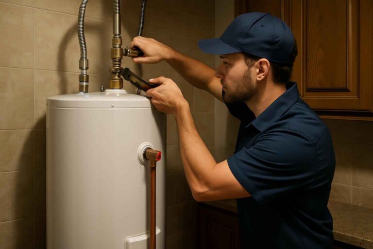 water heater installation service in ingram tx