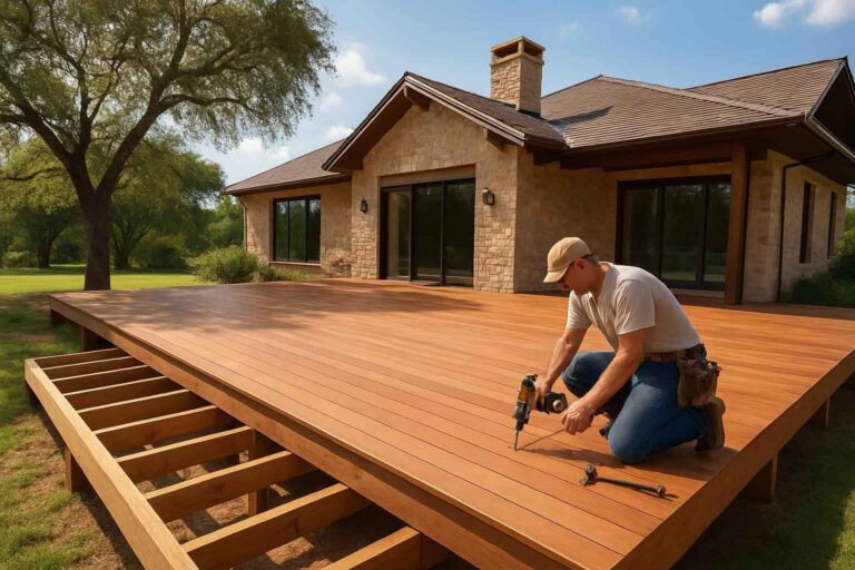 Deck Construction Contractor In Waring TX wood deck builder in waring tx