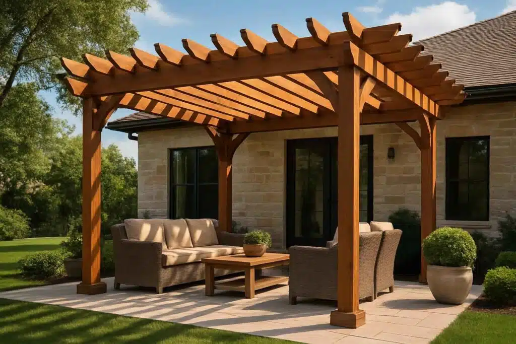 wood pergola builder in center point tx