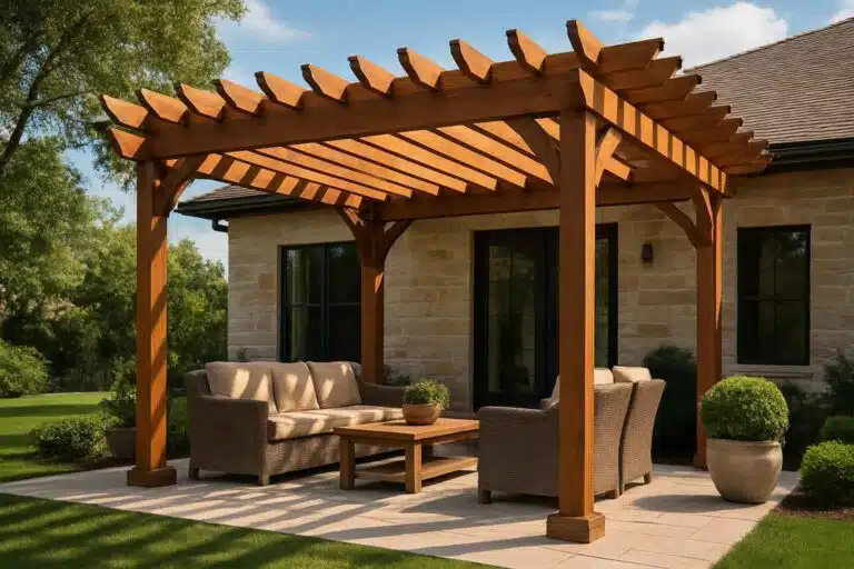 wood pergola builder in center point tx