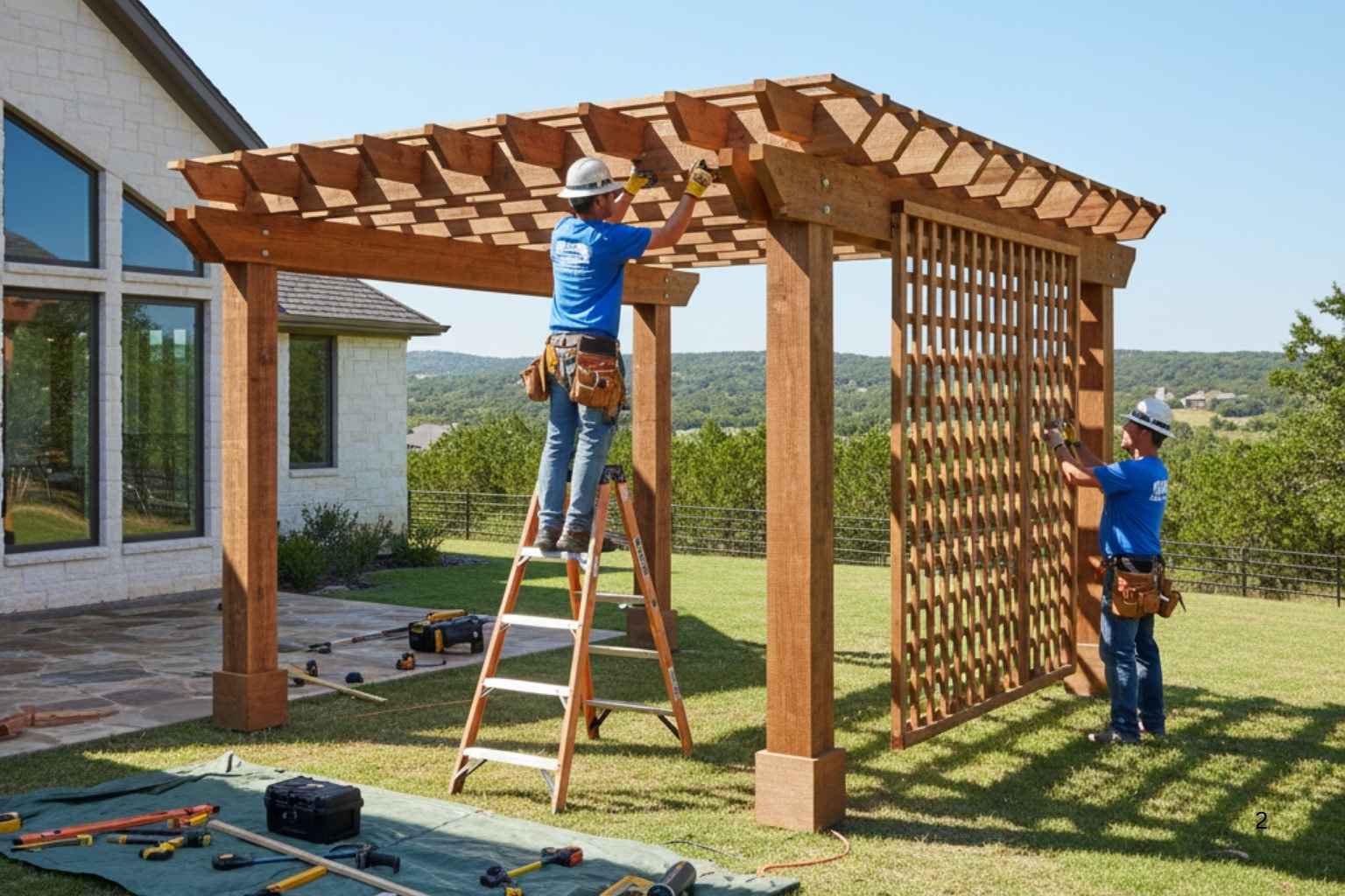 Freestanding Pergola Installer In Round Mountain TX