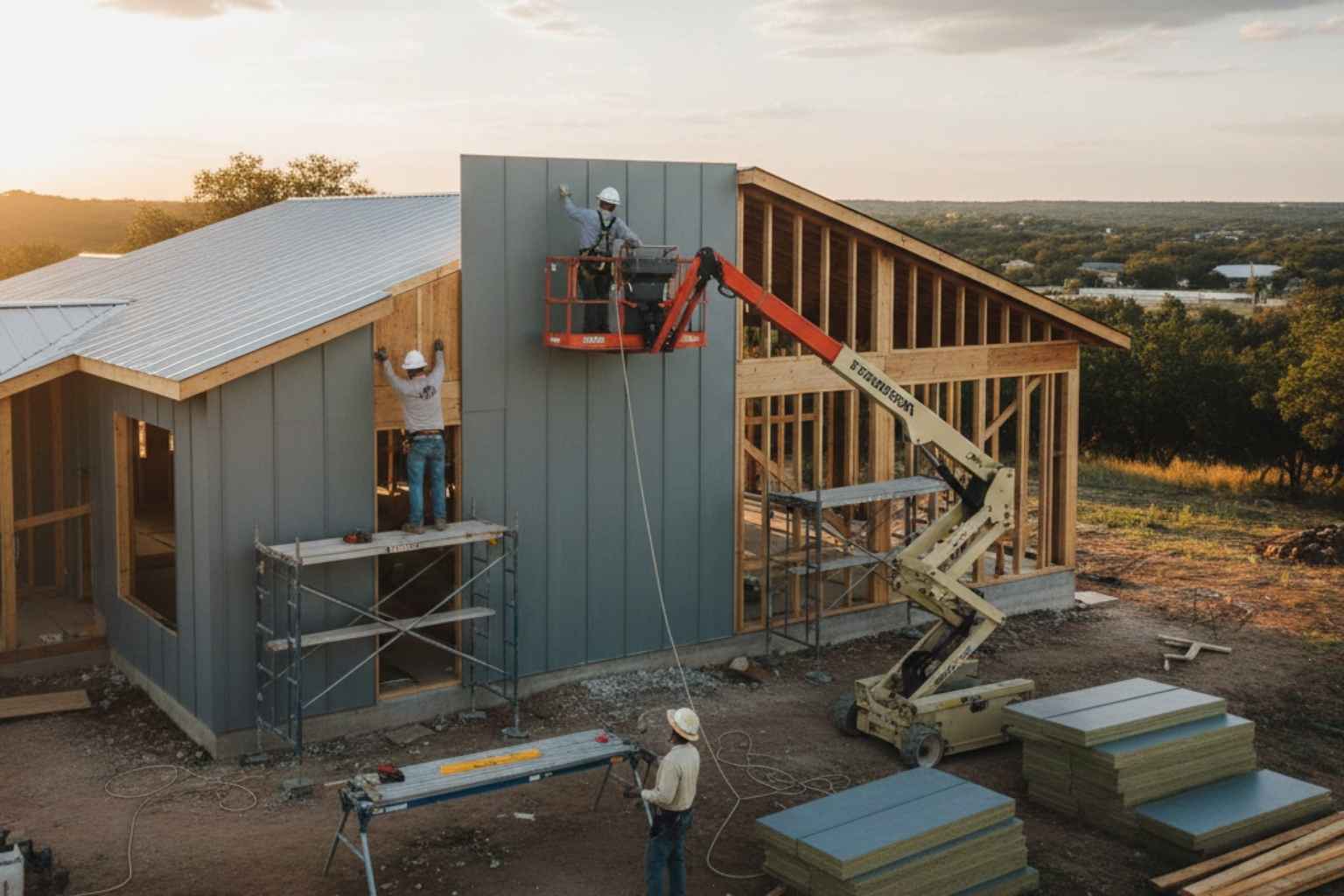 Metal Building Construction Contractor In Cypress Mill TX Insulated Metal Panel Installer in Cypress Mill TX