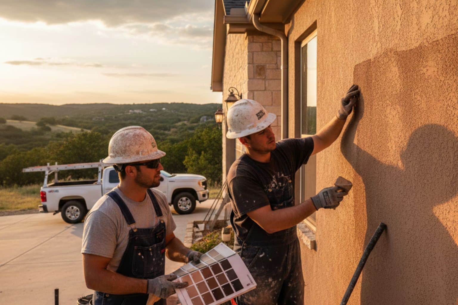 Stucco Repair Contractor In Mountain Home TX Stucco Color Match Service in Mountain Home TX