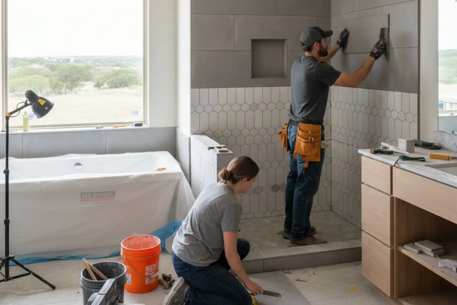 Tile Shower Installer In Hunt TX