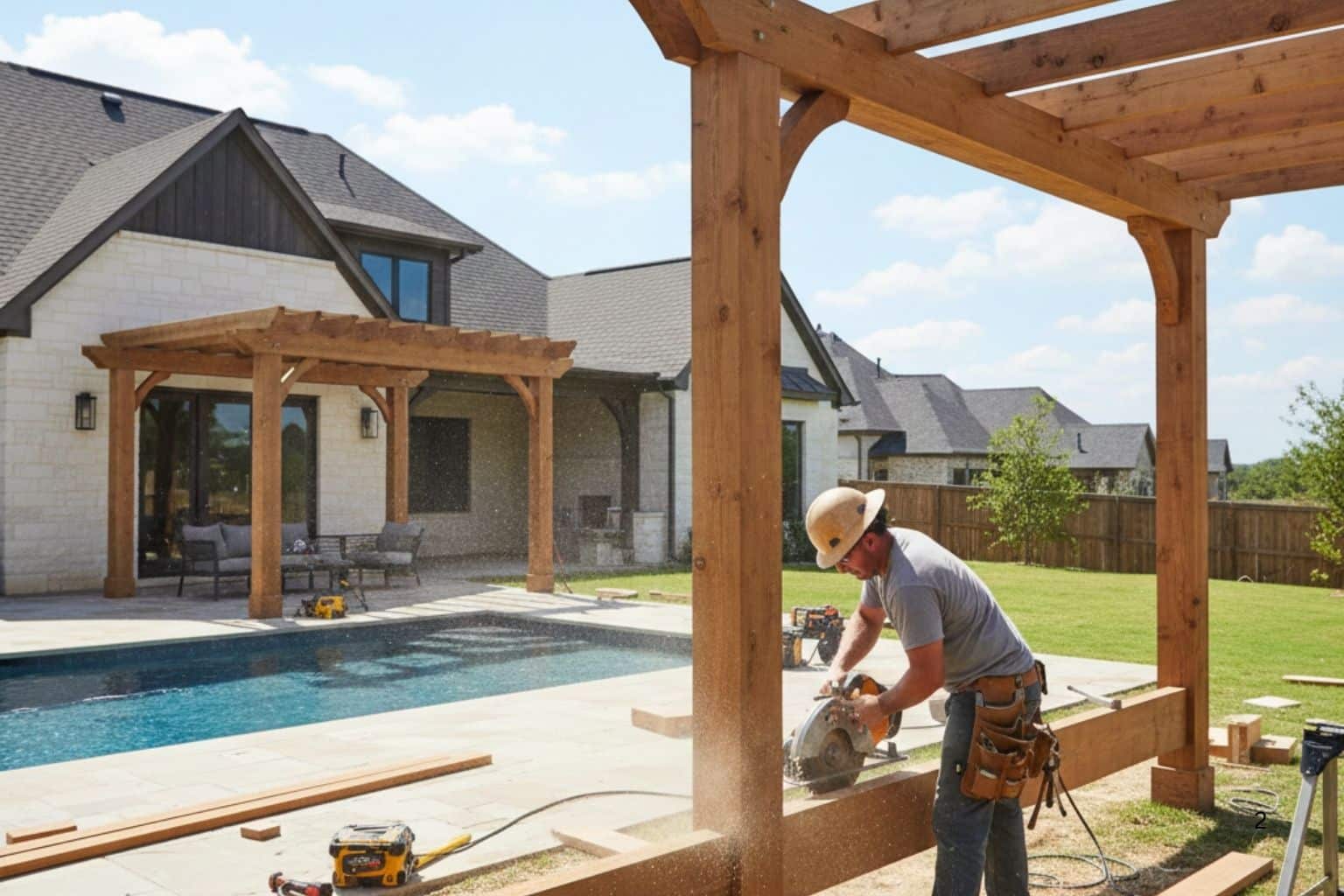 Wood Pergola Builder in Boerne TX