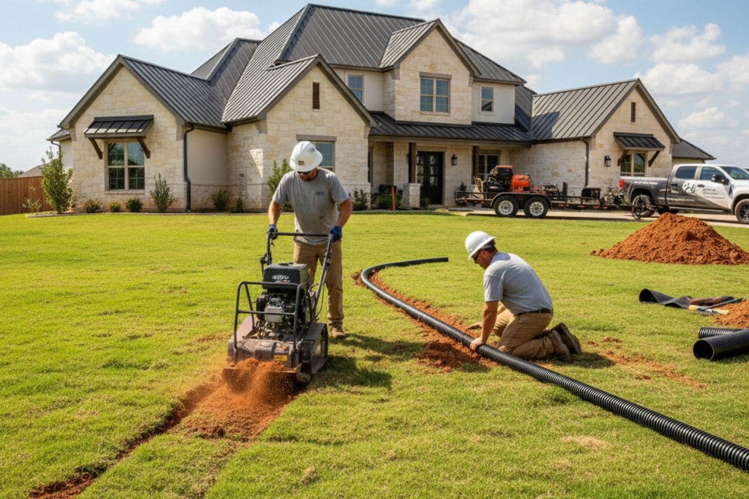 Drainage Solutions Contractor In Round Mountain TX Yard Drainage Company In Round Mountain TX