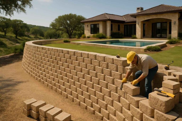 block retaining wall builder in kendalia tx