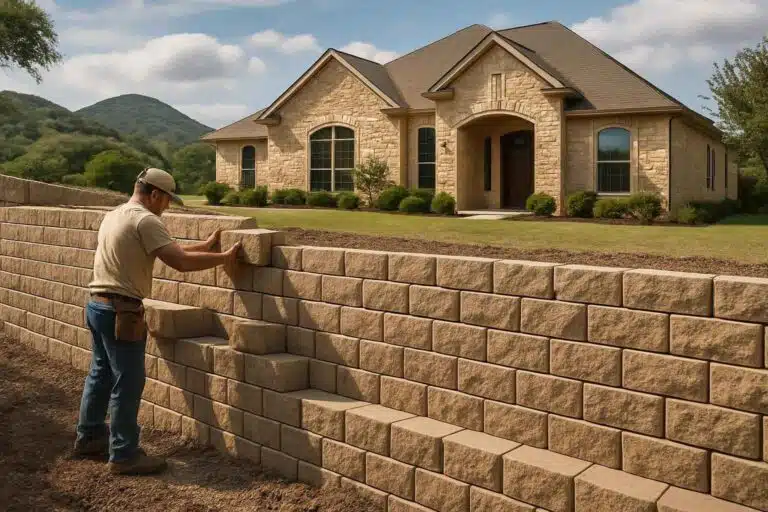 Retaining Wall Contractor In Round Mountain TX block retaining wall builder in round mountain tx