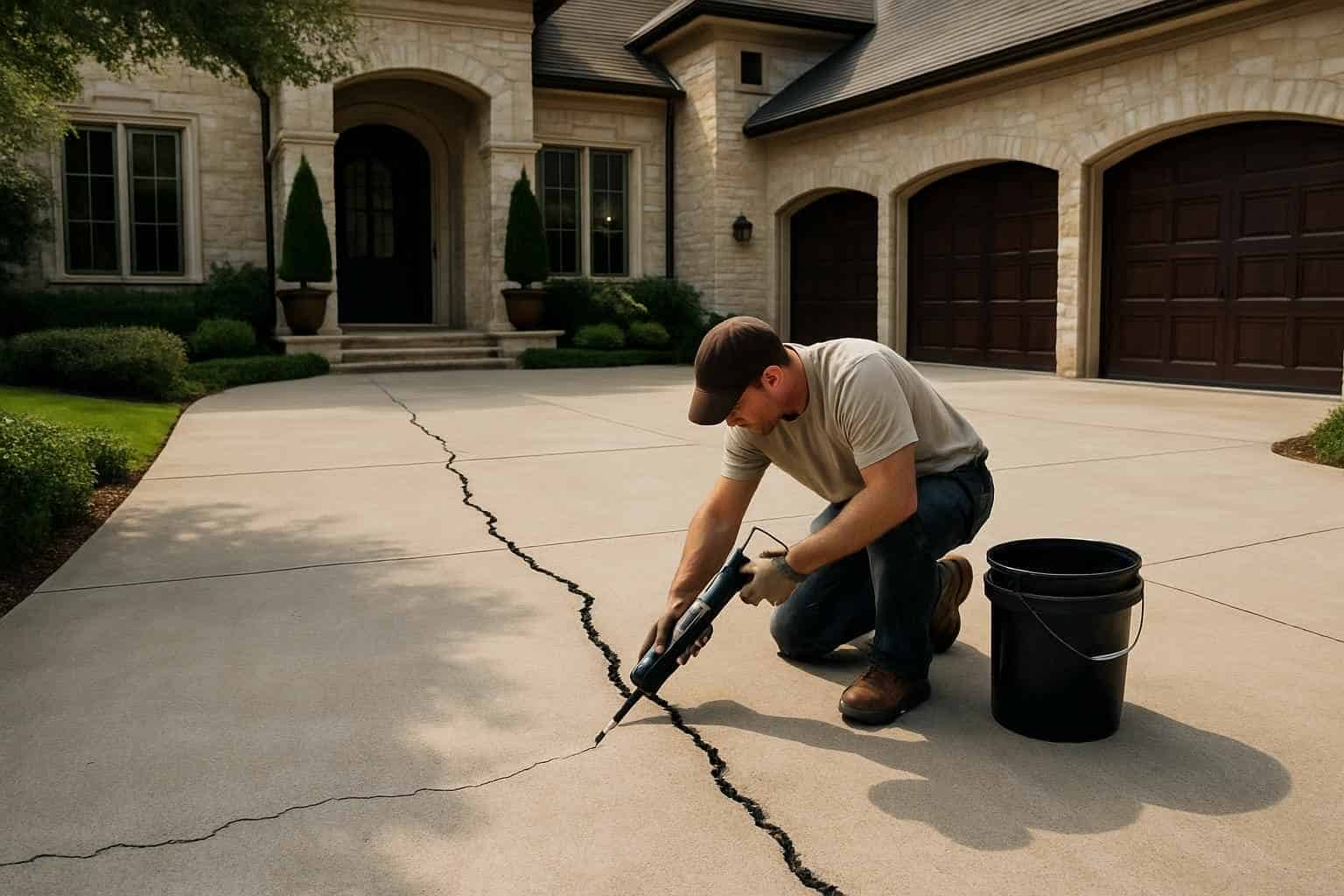 driveway crack repair service in blanco tx