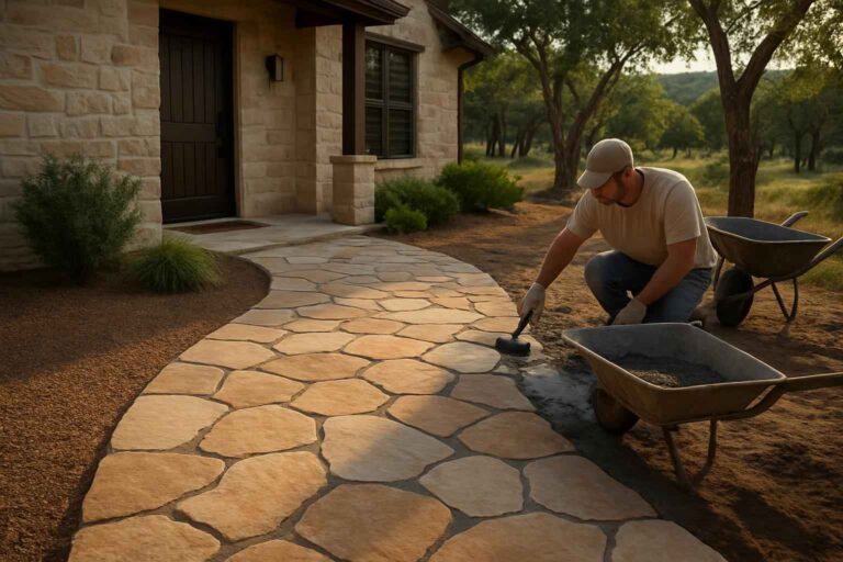 flagstone walkway installer in mountain home tx