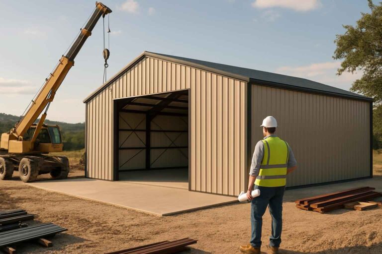 metal building construction company in hunt tx