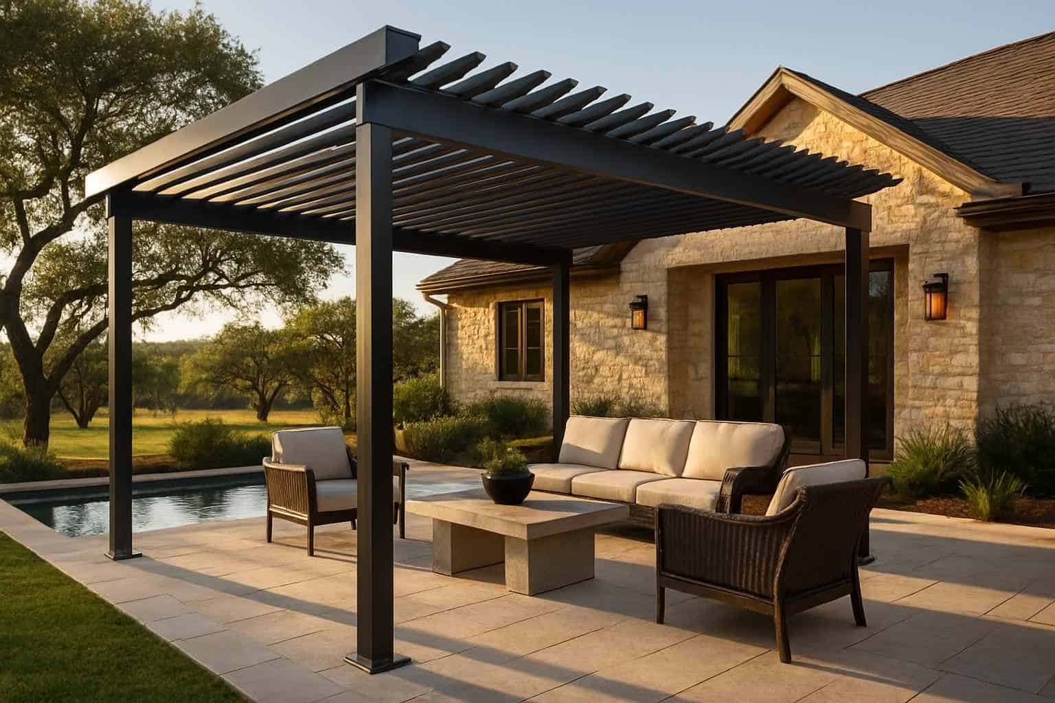 metal pergola builder in blanco tx