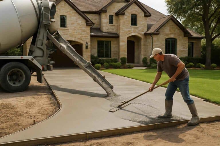 new driveway pour service in boerne tx