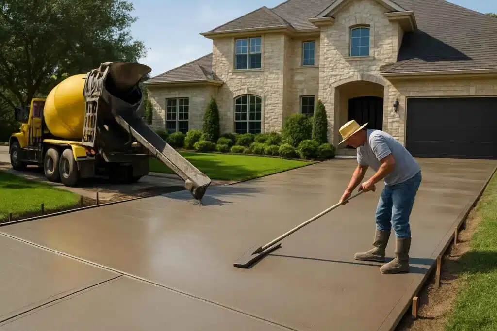 new driveway pour service in cypress mill tx