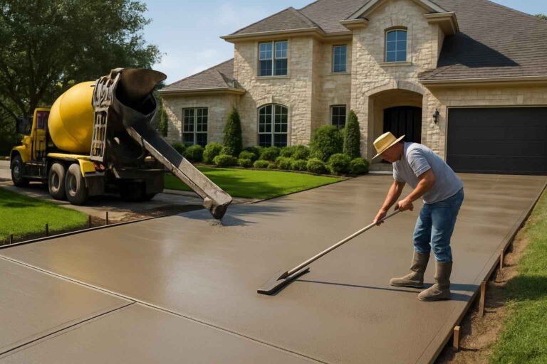 new driveway pour service in cypress mill tx