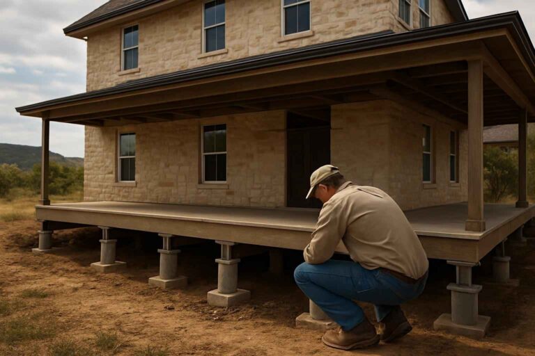 pier beam repair service in round mountain tx