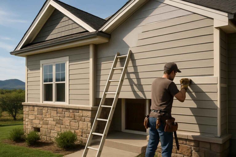 siding replacement company in round mountain tx