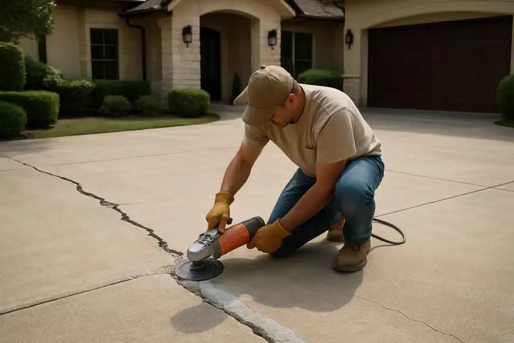 slab crack repair service in boerne tx