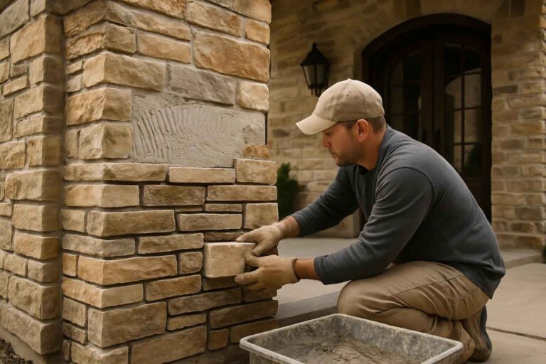 stone veneer installation service in cypress mill tx
