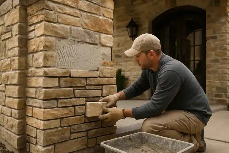 stone veneer installation service in cypress mill tx