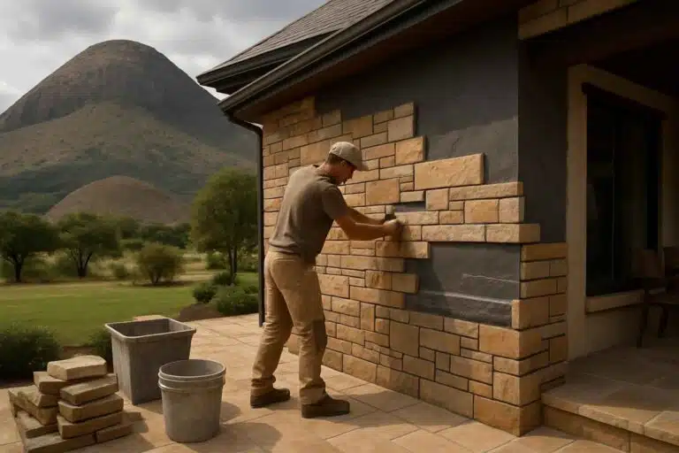 stone veneer installation service in round mountain tx