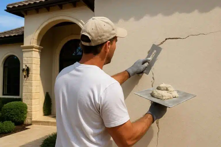 stucco crack repair service in blanco tx