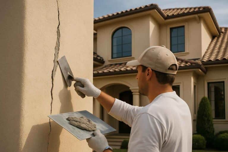 stucco crack repair service in cypress mill tx