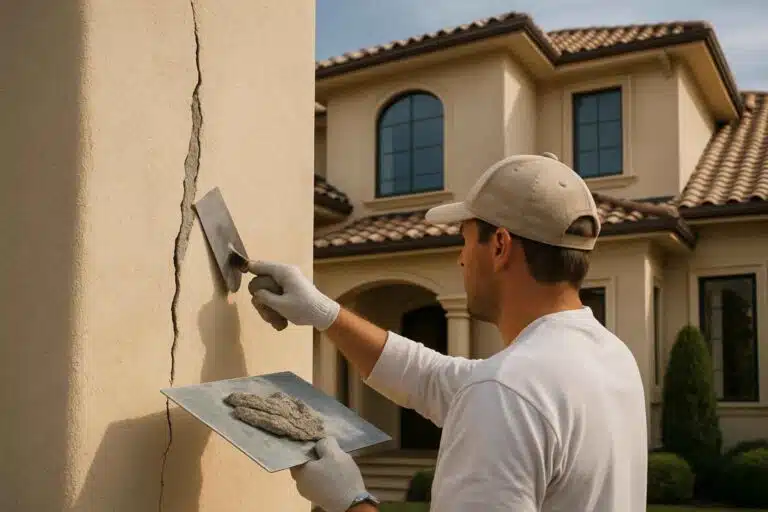 stucco crack repair service in cypress mill tx