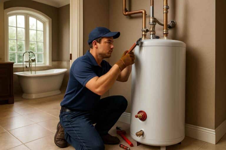 water heater installation service in round mountain tx