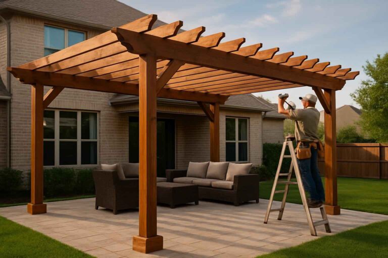 wood pergola builder in cypress mill tx