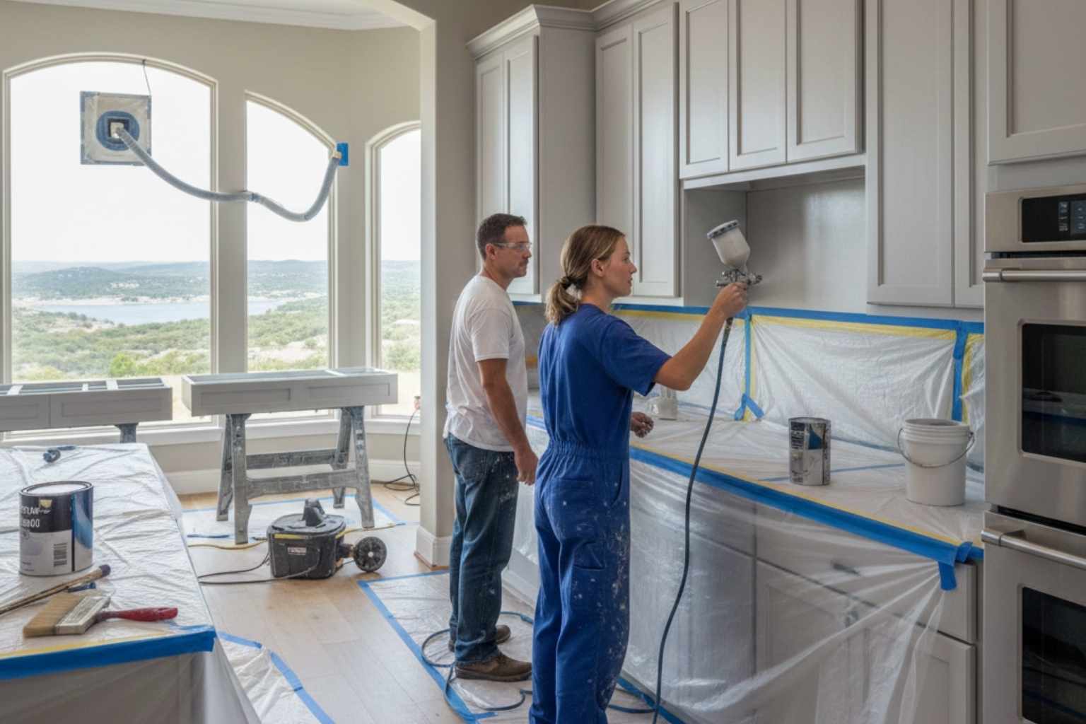 Cabinet Painting Service In Horseshoe Bay TX