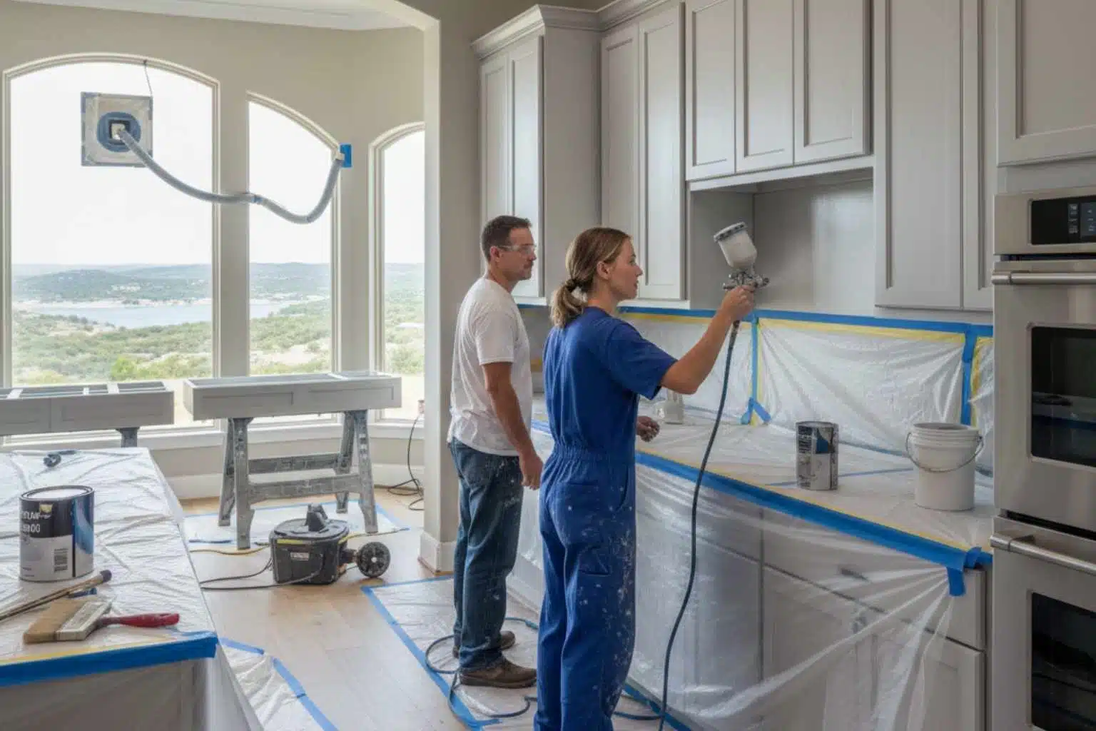 Cabinet Painting Service In Horseshoe Bay TX