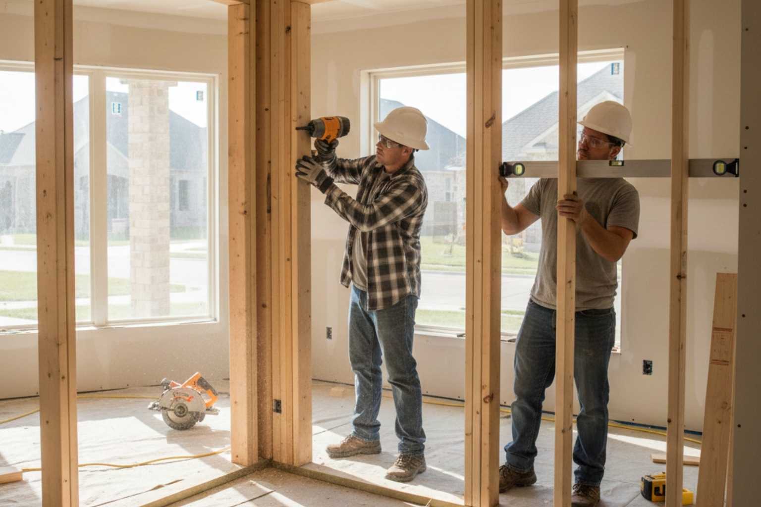 Framing Carpentry Contractor In Mason TX Doorway Framing Service in Mason TX